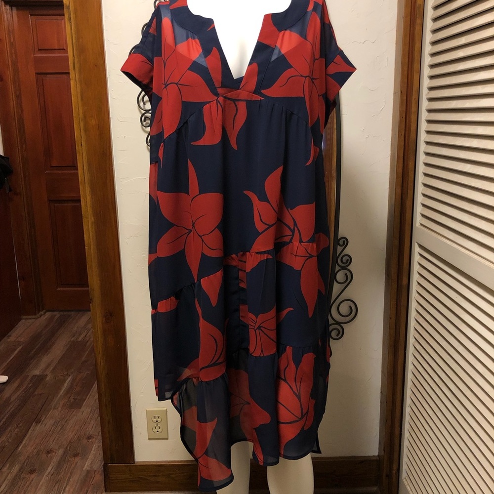 New eShatki Hawaiian 🌺 Print Dress 24W